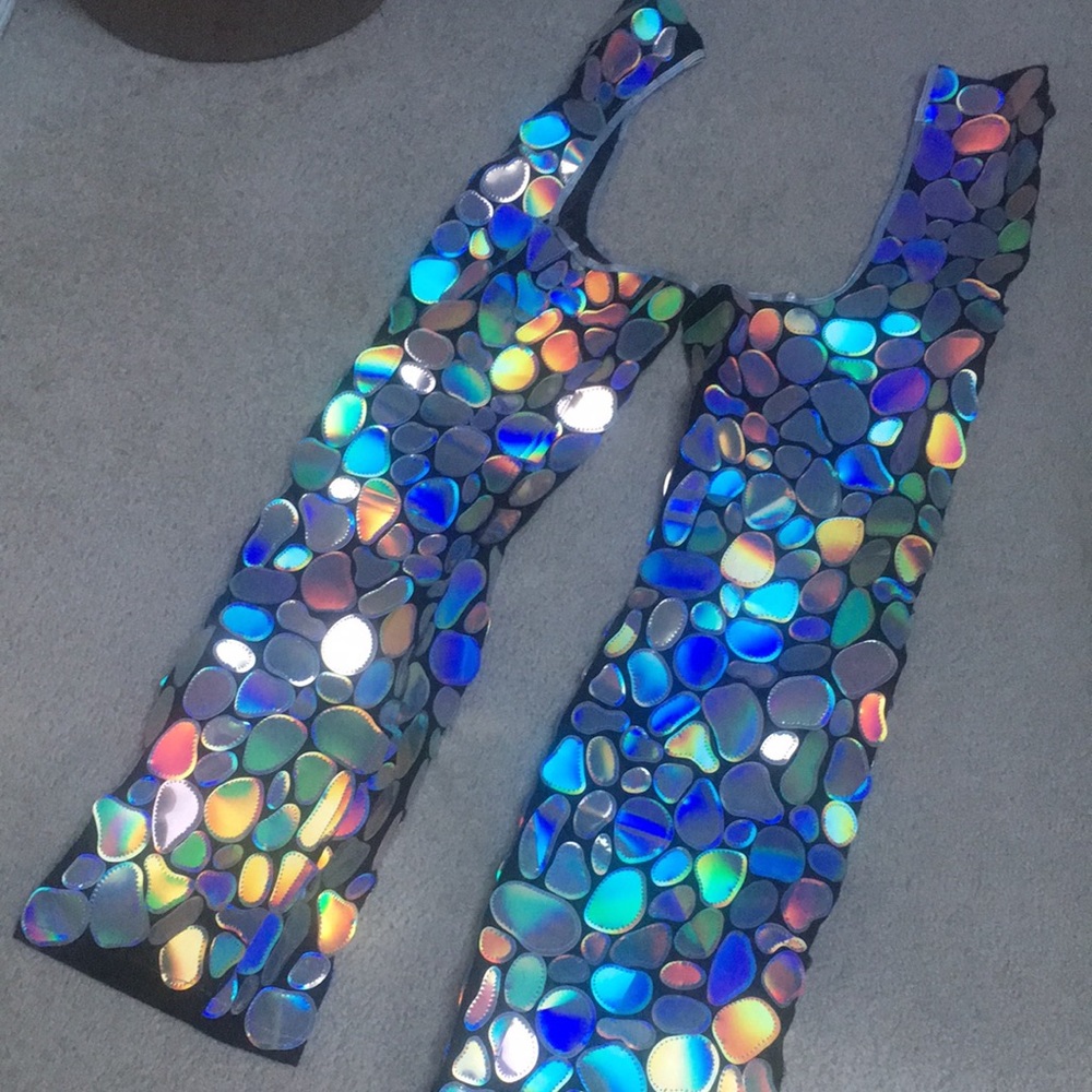 rainbow pebble chaps by Roma .